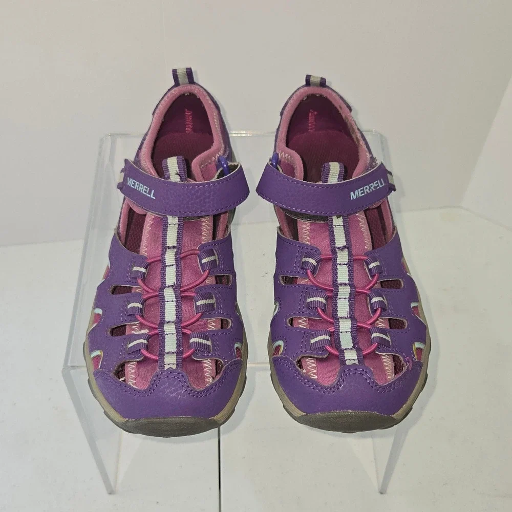 Merrell Kids Hydro Choprock Sandal Purple Leather Hiking Shoe MK165683 Size 3M